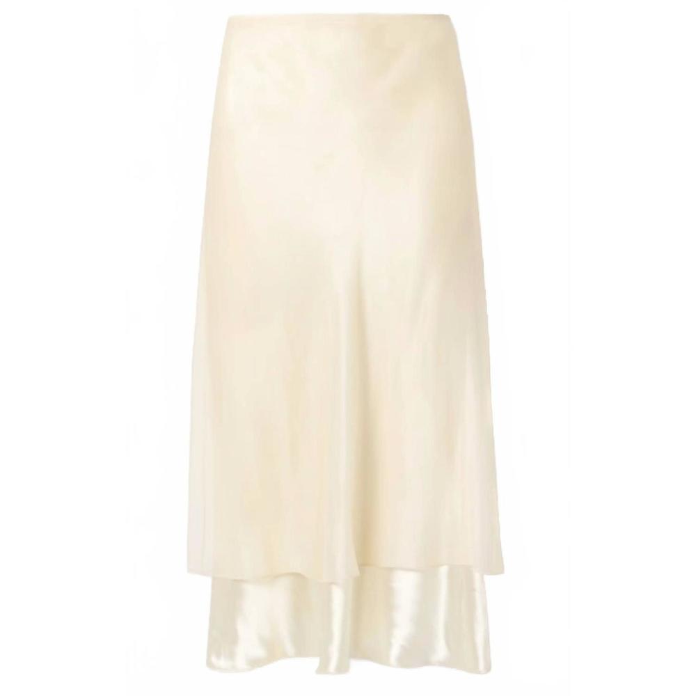 NEW KHAITE monina skirt in cream - Picture 2 of 2